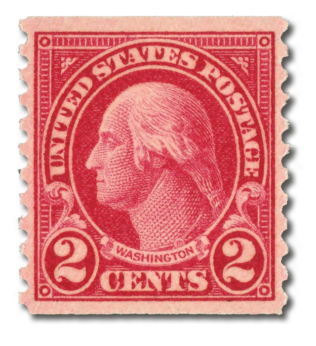 us stamps 1923: unused  2 cents Washington  Scott # 599 from 1923