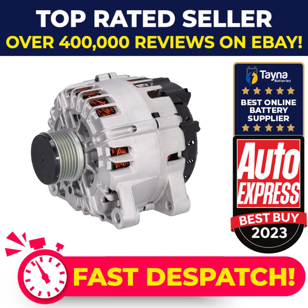 Alternator fits PEUGEOT 5008 1.6D 2.0D 09 to 17 1606859180 1609957280 1611285580