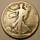 1919 S Walking Liberty Half Dollar G-VG  "As Pictured - Not Cleaned"