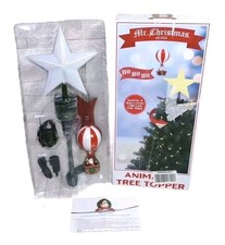 Mr. Christmas Animated Tree Topper Santa in Hot Air Balloon New Open Box
