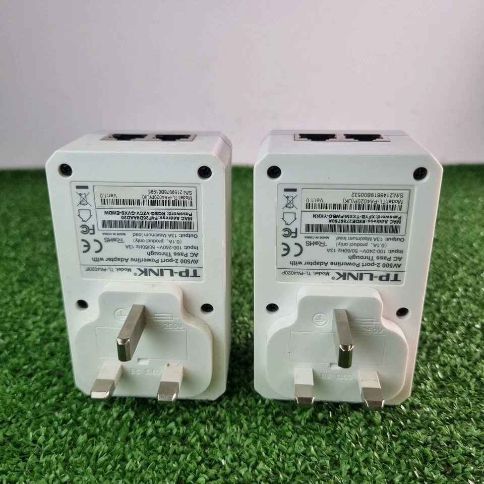 TP-Link AV500 Powerline Adapter with AC Pass Through TL-PA4020P Pair Of Plugs - Image 2 of 3