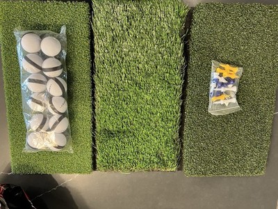 3-in-1 Golf Hitting Mat 24 x16  Tri-Turf Practice Turf Mat for Indoor & Outdoor