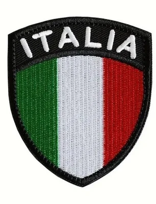 Patch ricamata Scudetto Italia Militare Velcrata