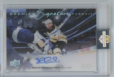 2020-21 Upper Deck Premier Signature Pursuit /35 auto Brad Marchand  Boston