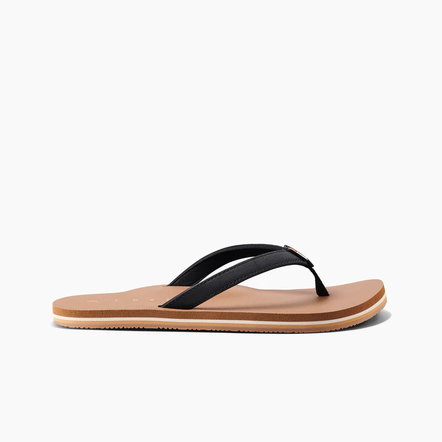 Reef Solana Sandals Womens Black Tan