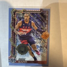 Topps 2025-26 Holiday Alex Sarr Rookie Card H75 Washington Wizards Basketball