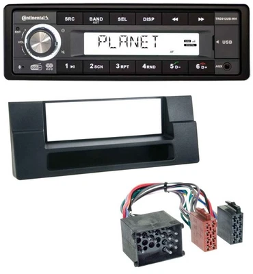 Continental USB 1DIN AUX DAB MP3 Autoradio für BMW X5 E53 5er E39 Rundpin Ablage - Bild 1 von 4