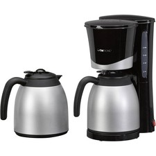 Clatronic KA 3328 Kaffeemaschine Schwarz, Silber Fassungsvermögen Tassen=10