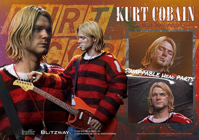 Blitzway Kurt Cobain 1/6 Limited Collectible PVC Action Figure New
