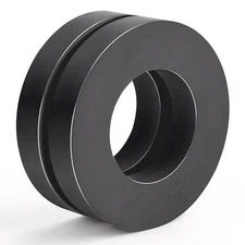 TRYMAG Ferrite Ring Magnets, Ceramic Magnets round Magnets with Hole, OD2.36" X