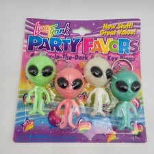 Vintage Lisa Frank Glow in the Dark Alien Key...