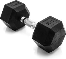CAP Barbell Rubber-Coated Hex Dumbbells, Set of 2