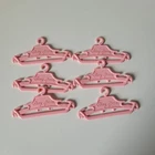 Vintage 1960s Suzy Goose Pink Plastic Hangers Fits Barbie & Similar Set Of 6