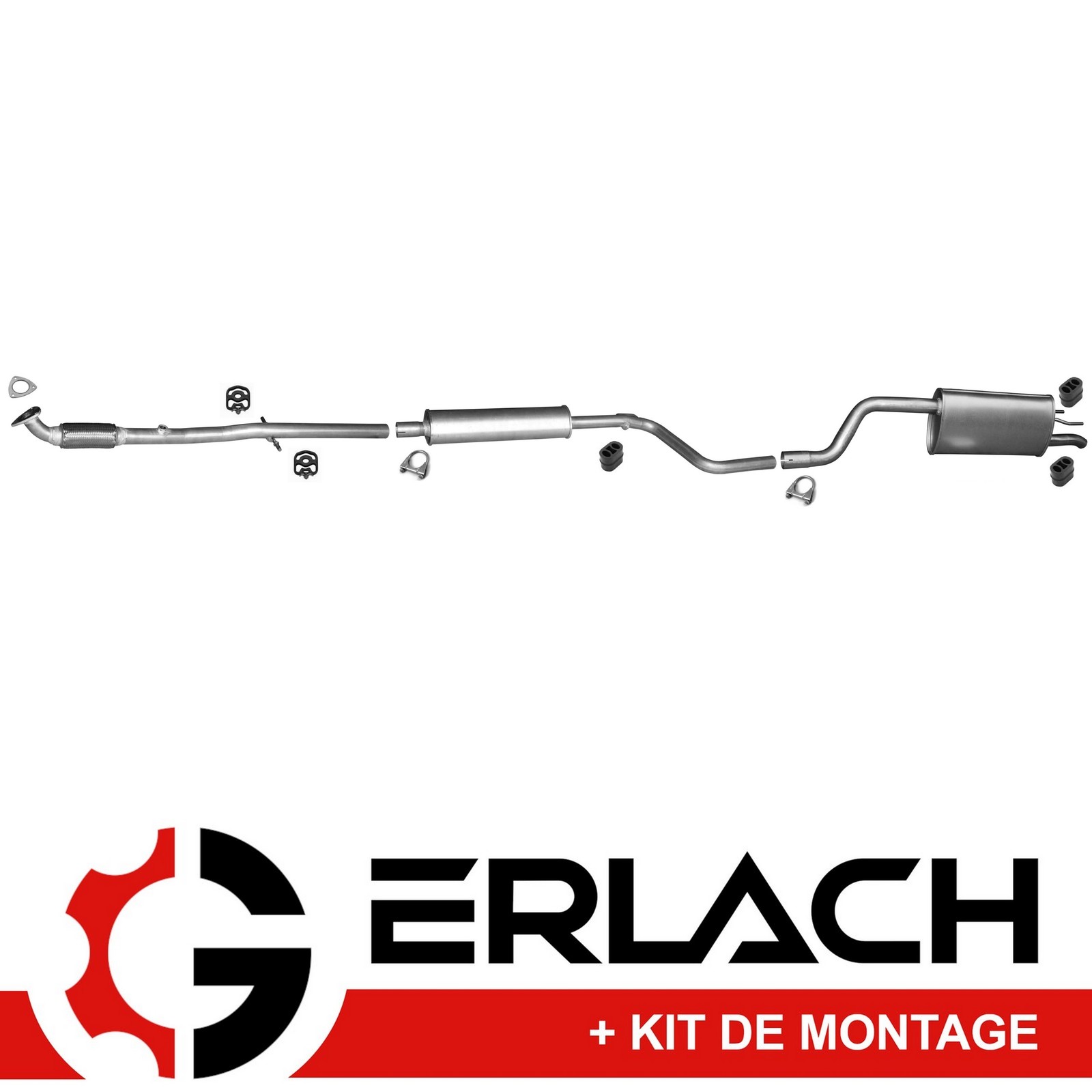 Pot échappement silencieux Opel Meriva B 1.4 pour réparation contrôle technique 3266