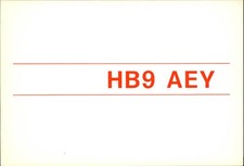 QSL radio card HB9AEY 1960 Mendrisio Ticino Switzerland Edilio Pincelli Lines