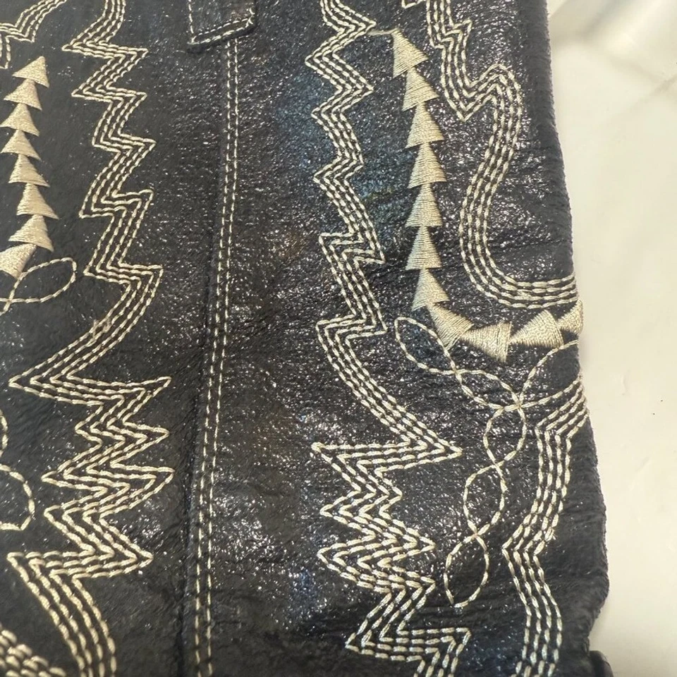 Ellie Black Heeled Boots Western Cowgirl Dancer Boots - Image 3 of 4