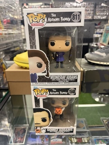 The Addams Family Funk Pop! Lot Of 2 Wednesday #811 Gomez #1548 Television Mint