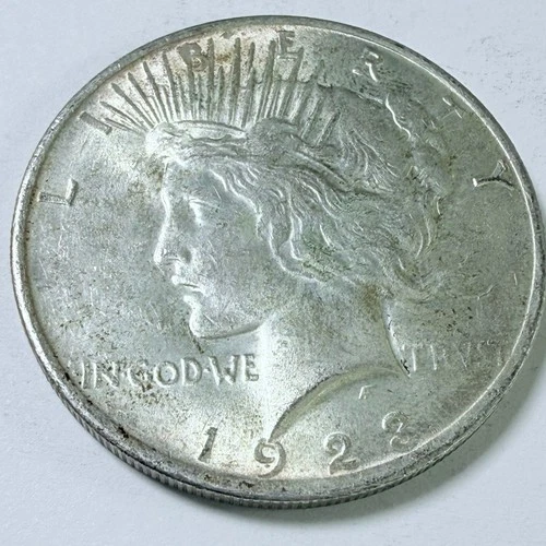 1923 Peace Silver Dollar $1 - 90% Silver - Circulated Coin #7743