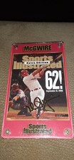 Mark McGwire Authentic Images 62 Home Runs 24k Gold Signature 1998 MLB 