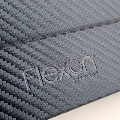 Flexon Eyeglasses Case Hard Shell Collapsible Travel Carrier Felt Lined - Picture 6 of 11