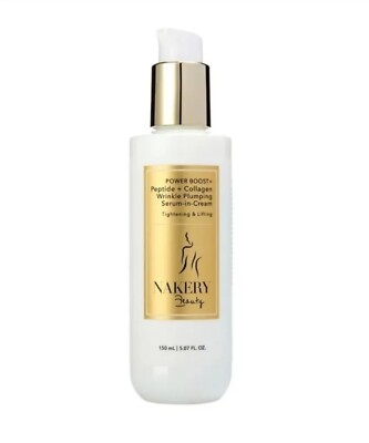 Nakery Beauty PowerBoost + Peptide + Collagen Anti-Aging Serum In Cream 5.07 oz.