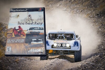 Paris Dakar Rally - Sony PlayStation 2 with manual PS2 racing off-road Baja