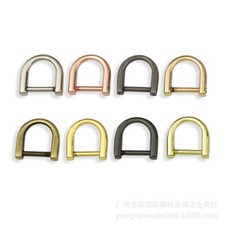 Fashion Metal D Ring U Buckle Snap Hook Hardware Accessories For Strapping Bag