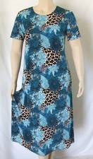 Jostar, Travel Knit Dress, long A-Line, S/S, Stretchy NO-IRON poly/span. 188