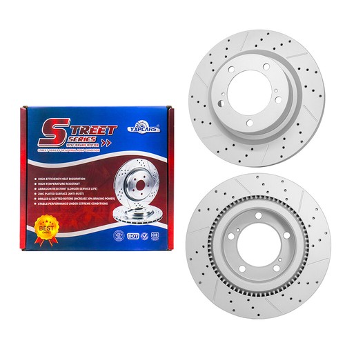 Front & Rear Drilled Brake Rotors + Pads For Sequoia LX570 Toyota Tundra - Bild 3 von 6