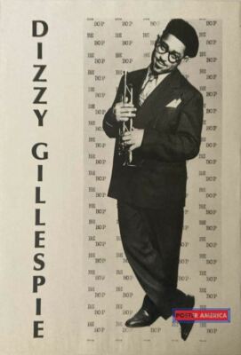 ビバップ/ディジー・ガレスピー/ポスター ビバップ/ディジー・ガレスピー/ポスター Dizzy Gillespie Black