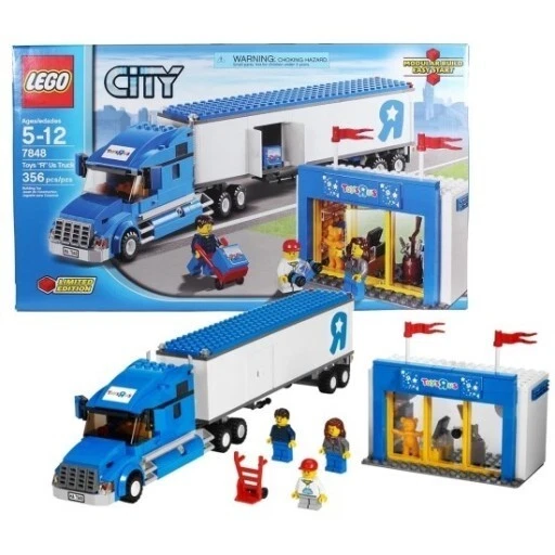 Lego City Toys R Us Truck & Shop 7848, With Original Lego Box &  Instructions.