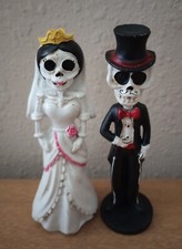 Skeleton Bride And Groom 2pc Figurines