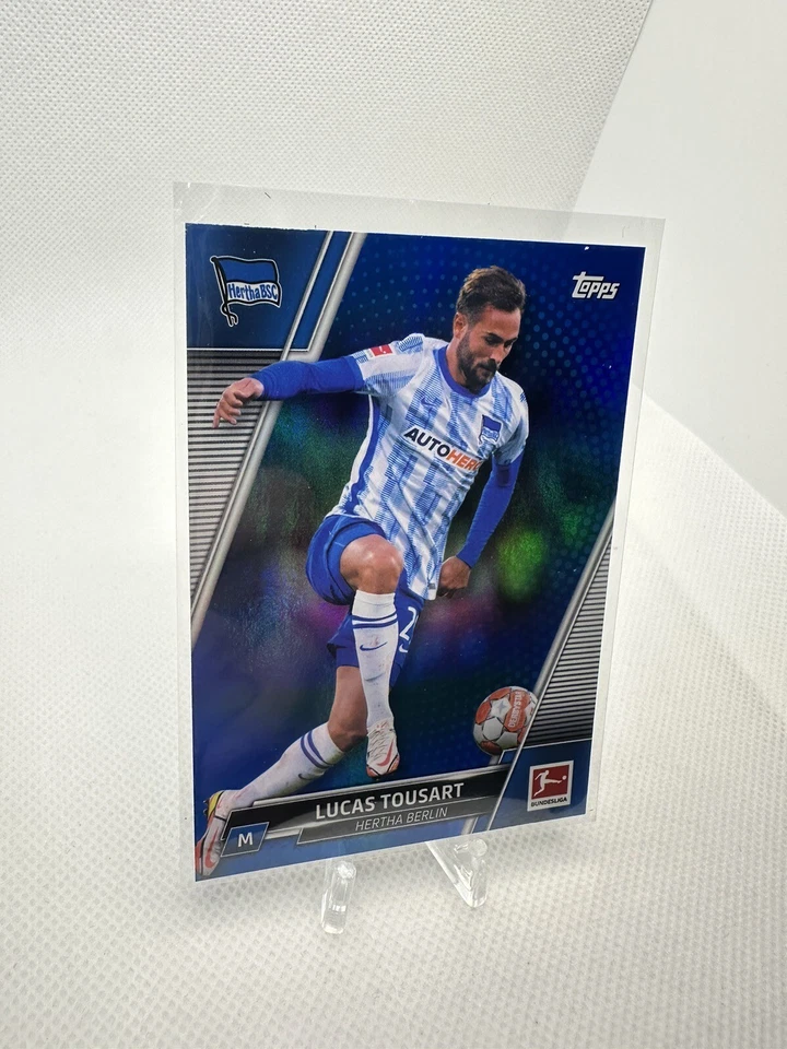 2021-22 Topps Bundesliga Blue Foul #11 LUCAS TOUSART /99 Hertha Berlin - Image 2 of 4
