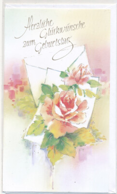 birthday folding card with envelope new postcard cdg495