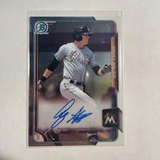 2015 Bowman Chrome Casey Soltis Auto Marlins #BCAP-CS