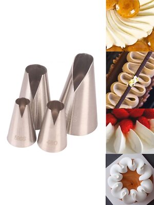 Honore Piping TipsV-shaped wave Pastry Tips Cake Decorating