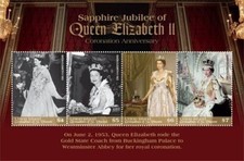 Union Island 2018 - Sapphire Jubilee, Queen Elizabeth II - Sheetlet - MNH