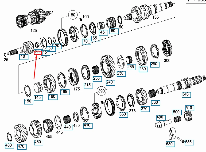 906、908.903.901.900.899まとめて購入 OEM MERCEDES-BENZ SPRINTER 906 Getriebewalzenhülse
