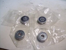 NIB 4PCS EZO/JAPAN 627RS/627SS SHIELDED DEEP GROOVE BALL BEARING 7X22X7MM P5084 