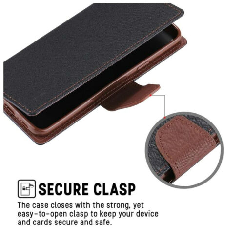 For Galaxy S9 S9 Plus Leather Case Flip Wallet Card Soft Gel Shockproof Cover - Picture 3 of 15