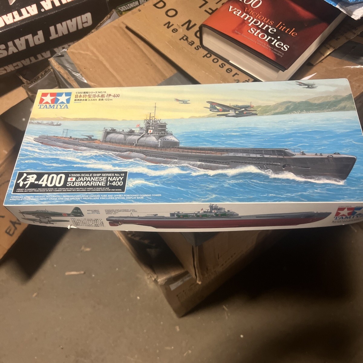 Tamiya 1/350 IJN I-400 Japanese Submarine Full Hull Plastic Model
