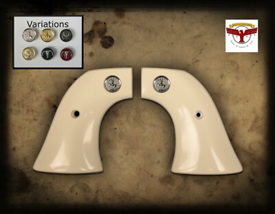 EAA BOUNTY HUNTER 2P SAA GRIPS ~ MAGNA-TUSK  WHITE IVORY, TWO-PIECE STYLE