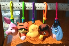 1999 McDonalds Winnie the Pooh Set Lot of 5 - Eeyore Owl Tigger Piglet Winnie