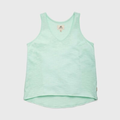 Surfside Supply Val Slub Vneck Tank - NWT Green Size Small