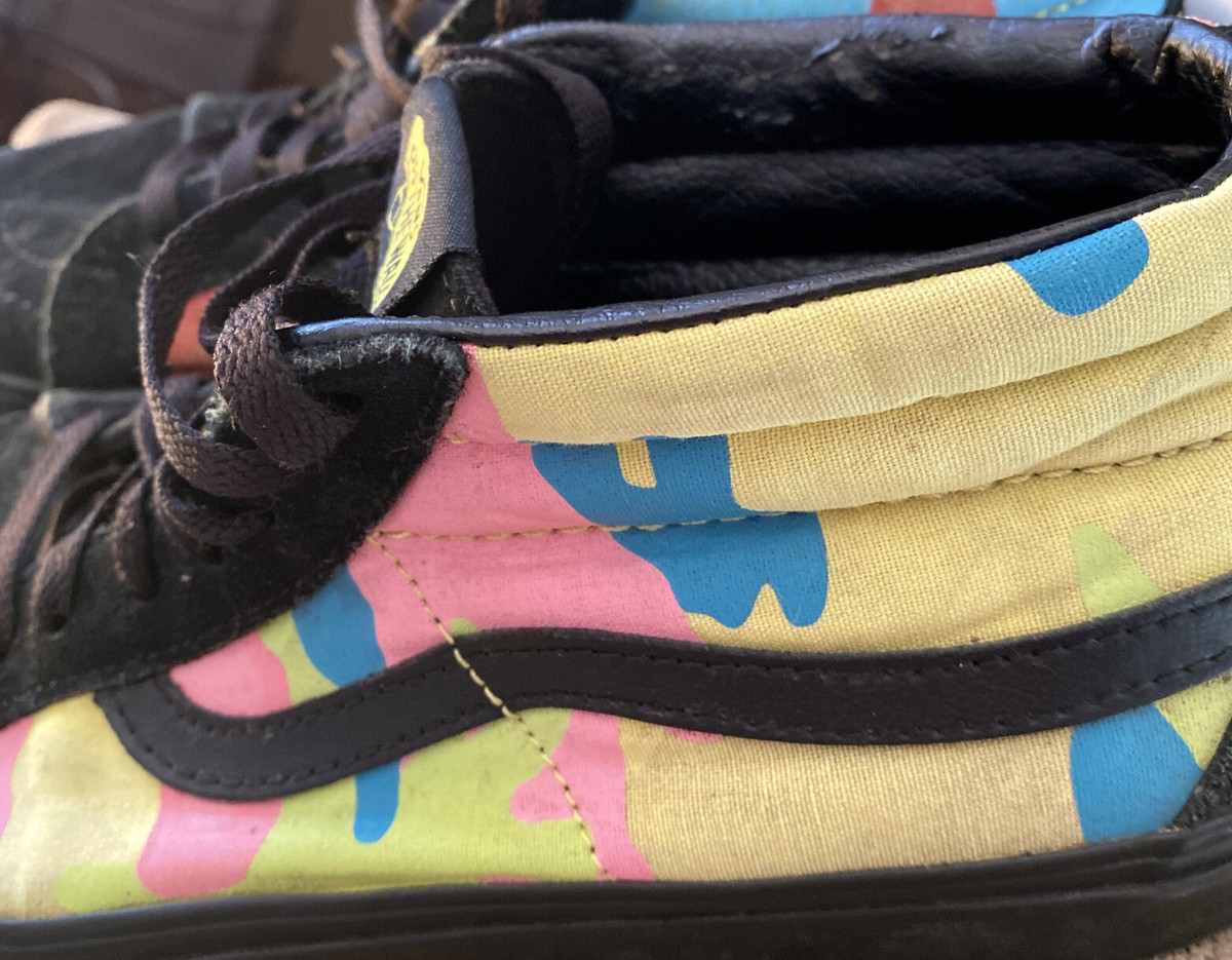 靴 VANS SK8-MID REISSUE NEON CAMO vans Vans Sk8-Mid Reissue 'Neon Camo' VN0A3MV8ULX