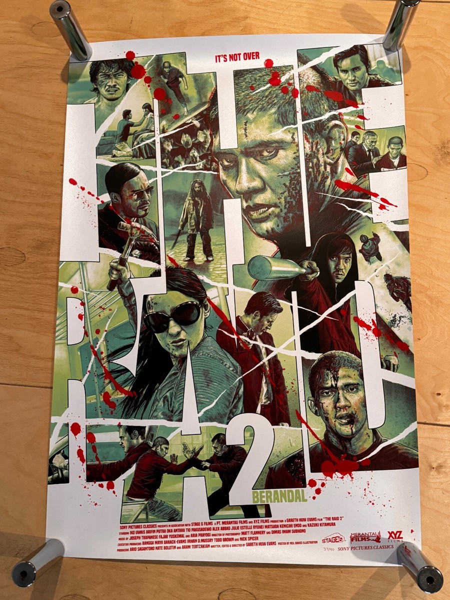 the Raid. ポスター THE RAID #1 & #2 MOVIE Art Print Poster Set 24x36 Numbered