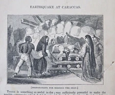 Caracas Earthquake Venezuela Aftermath 1837 rare juvenile British pamphlet