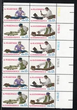 ALLY'S US Plate Block Scott #1717-20 13c Skilled Hands [12] MNH F/VF [A-UR]