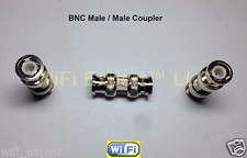 1 BNC male to BNC male Barrell In Series RF Cable Adapter Connector USA
