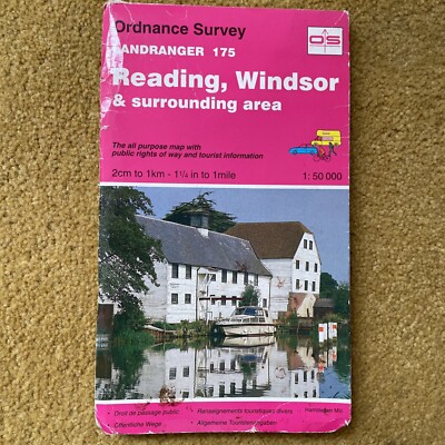 Reading, Windsor and Surrounding Area by Ordnance Survey (Sheet map, 1994)